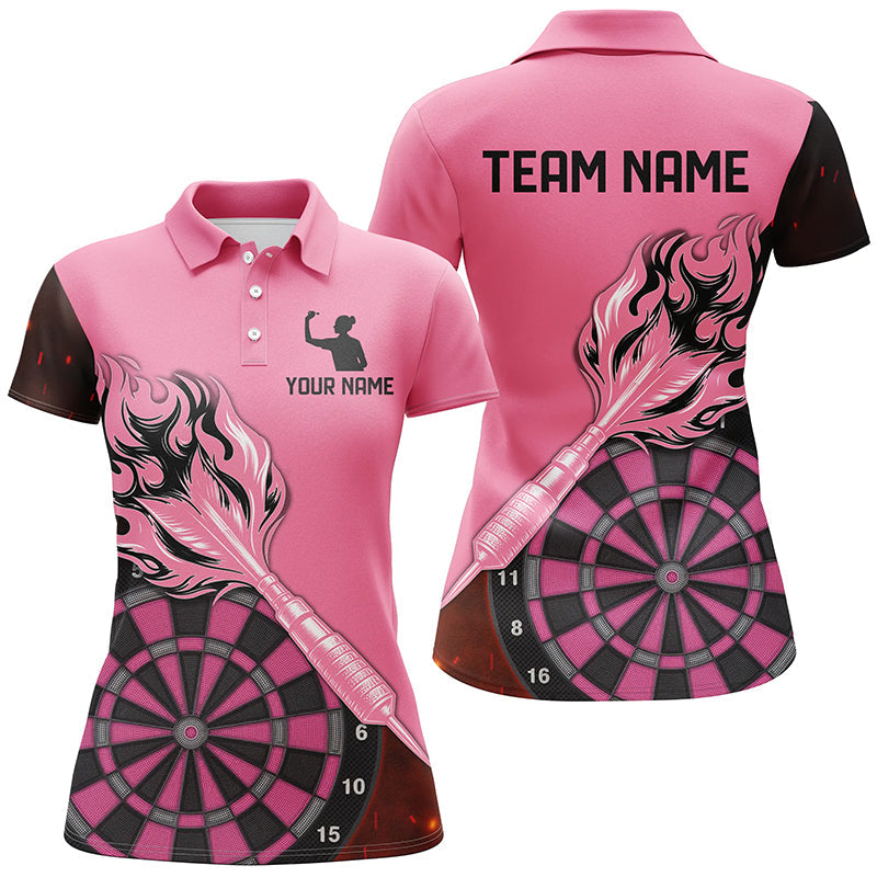 Custom Pink Darts Personalized Flame Arrow Darts and For Team
