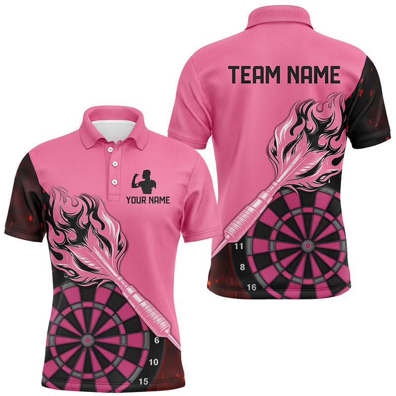 Custom Pink Darts Personalized Flame Arrow Darts and For Team