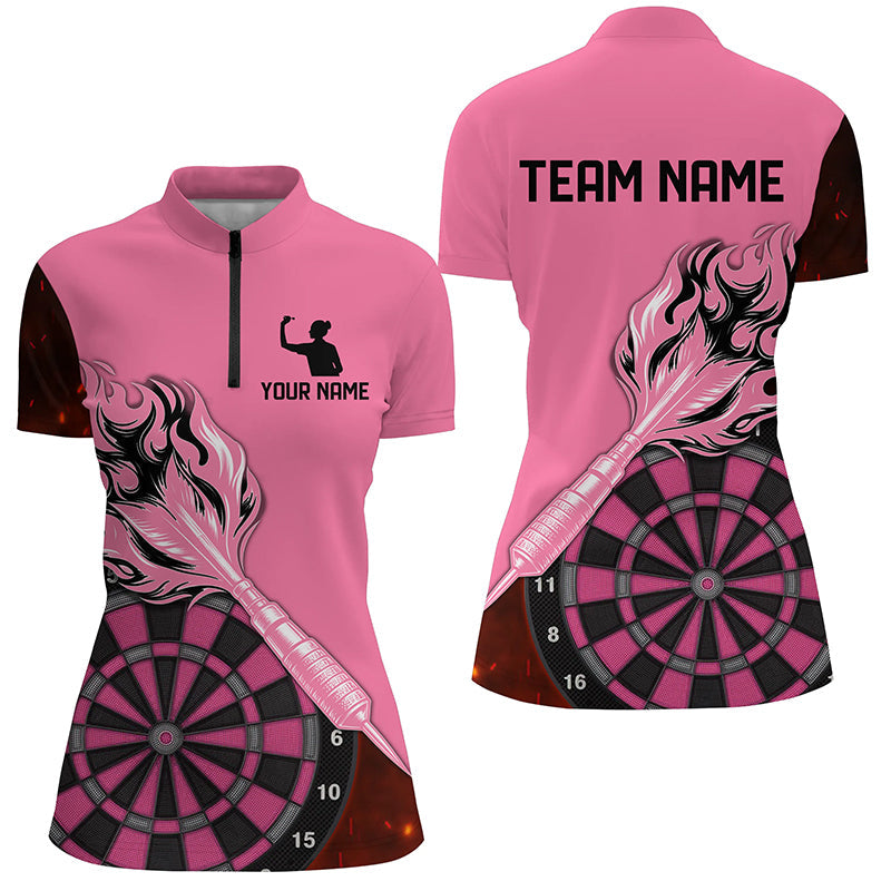 Custom Pink Darts Personalized Flame Arrow Darts and For Team