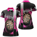 Personalized Pink Swirl Darts Board Heartbeat Line Men Dart Custom Dart Team Uniform