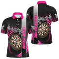 Personalized Pink Swirl Darts Board Heartbeat Line Men Dart Custom Dart Team Uniform