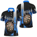 Personalized Blue Swirl Darts Board Heartbeat Line Men Dart Custom Dart Team Uniform