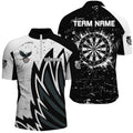 Custom Grunge Black White Dartboard Men Darts Custom Unique Darts Team