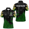 Black And Green St Patrick Day Luckiest Shamrock Dart Custom Darts Team