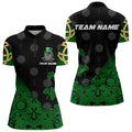 Black And Green St Patrick Day Luckiest Shamrock Dart Custom Darts Team
