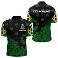 Black And Green St Patrick Day Luckiest Shamrock Dart Custom Darts Team