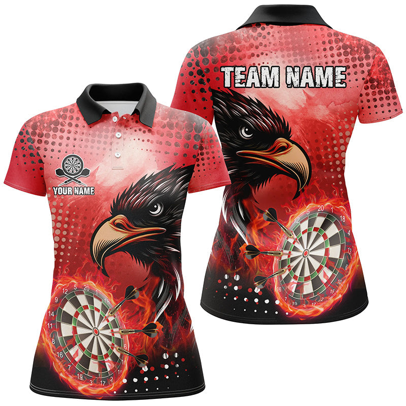 Personalized Red Dartboard Fire Custom Eagle Darts, Cool Darts Team