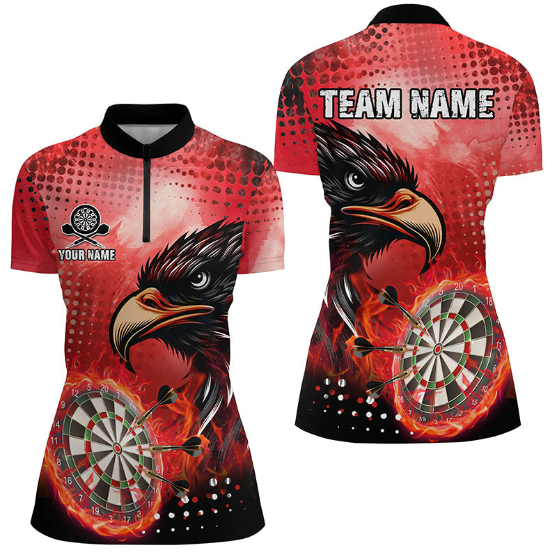 Personalized Red Dartboard Fire Custom Eagle Darts, Cool Darts Team