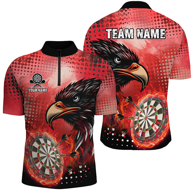 Personalized Red Dartboard Fire Custom Eagle Darts, Cool Darts Team