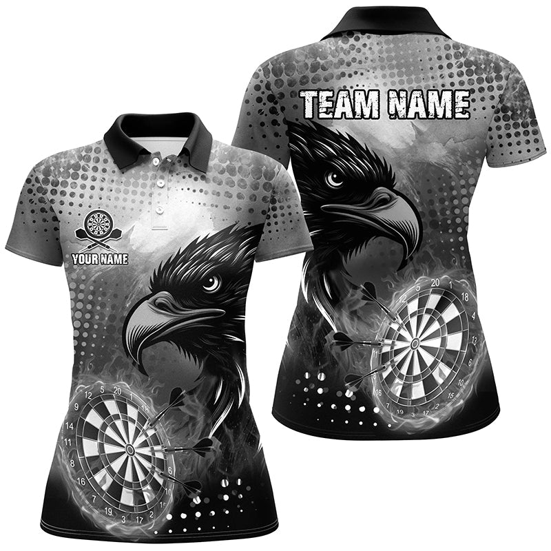 Personalized Grey Dartboard Fire Custom Eagle Darts, Cool Darts Team