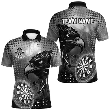 Personalized Grey Dartboard Fire Custom Eagle Darts, Cool Darts Team