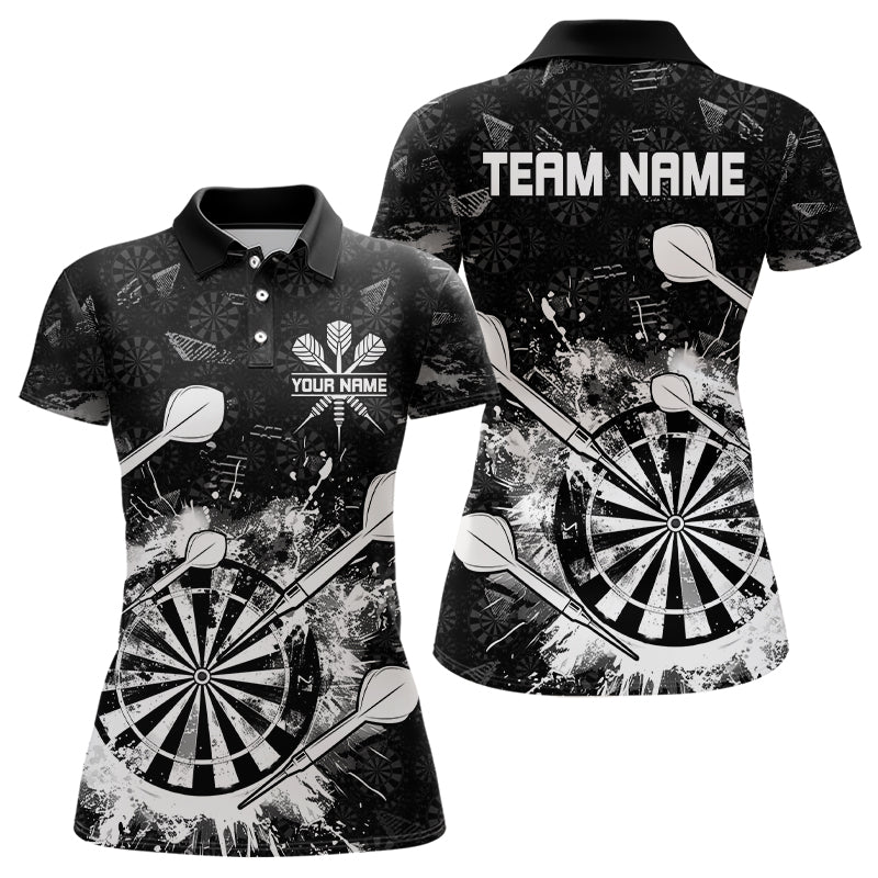 Black White Grunge Darts And Custom Dart For Team Dart