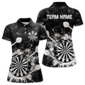 Black White Grunge Darts And Custom Dart For Team Dart