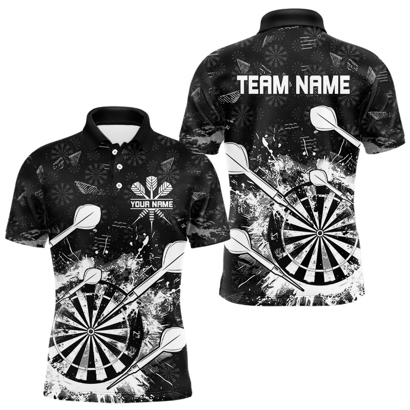 Black White Grunge Darts And Custom Dart For Team Dart
