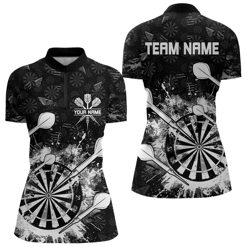 Black White Grunge Darts And Custom Dart For Team Dart