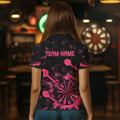 Black And Pink Grunge Darts, Custom Dart For Team Dart