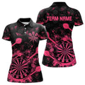 Black And Pink Grunge Darts, Custom Dart For Team Dart