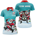 Funny Santa Playing Darts Turquoise Christmas Dart Custom Christmas Darts Gifts