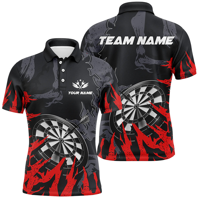 Personalzied Darts Board Red Grunge Style 3D Men Darts Custom Darts Team