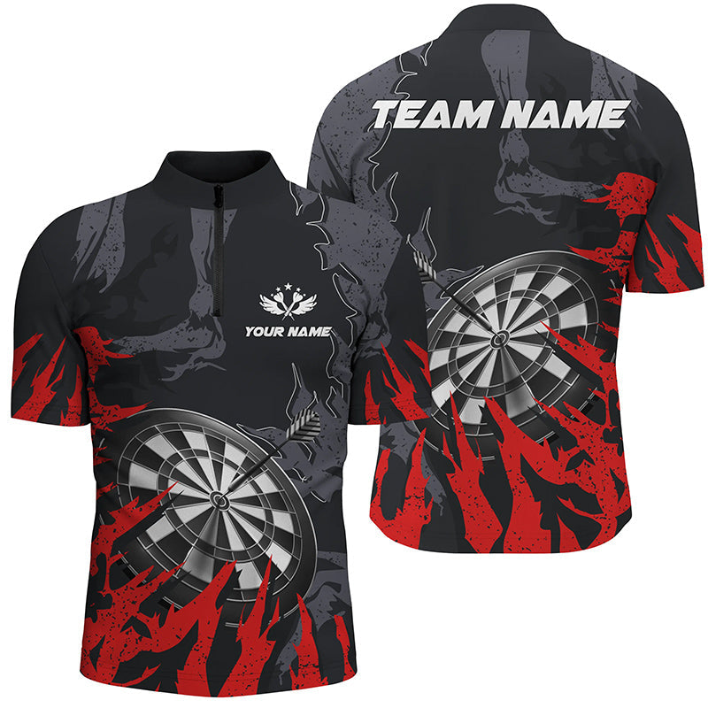 Personalzied Darts Board Red Grunge Style 3D Men Darts Custom Darts Team