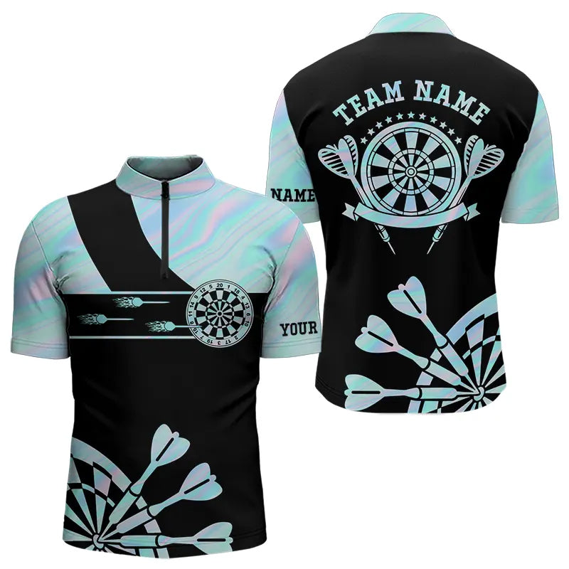 Holographic Blue Darts Tie Dye and Custom Dart Glowing Dart