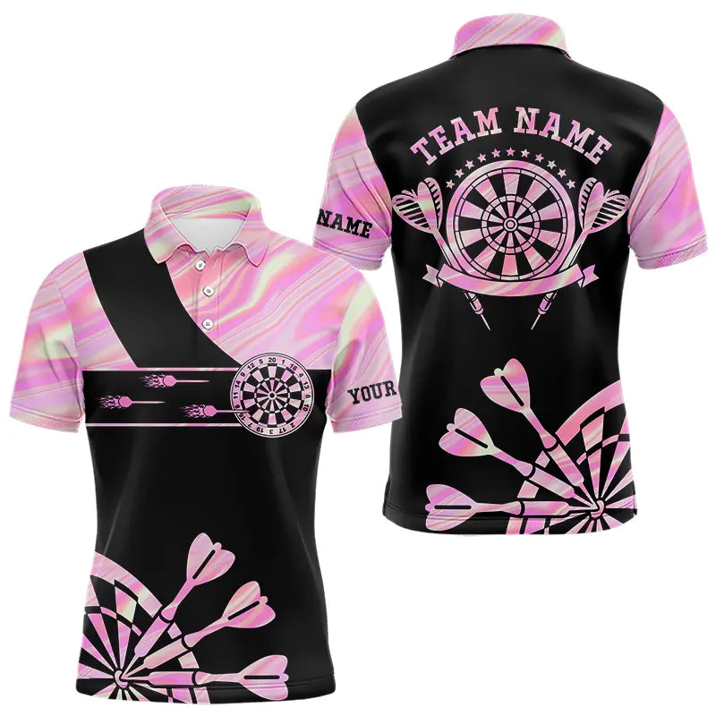 Holographic Pink Darts Tie Dye and Custom Dart Glowing Dart