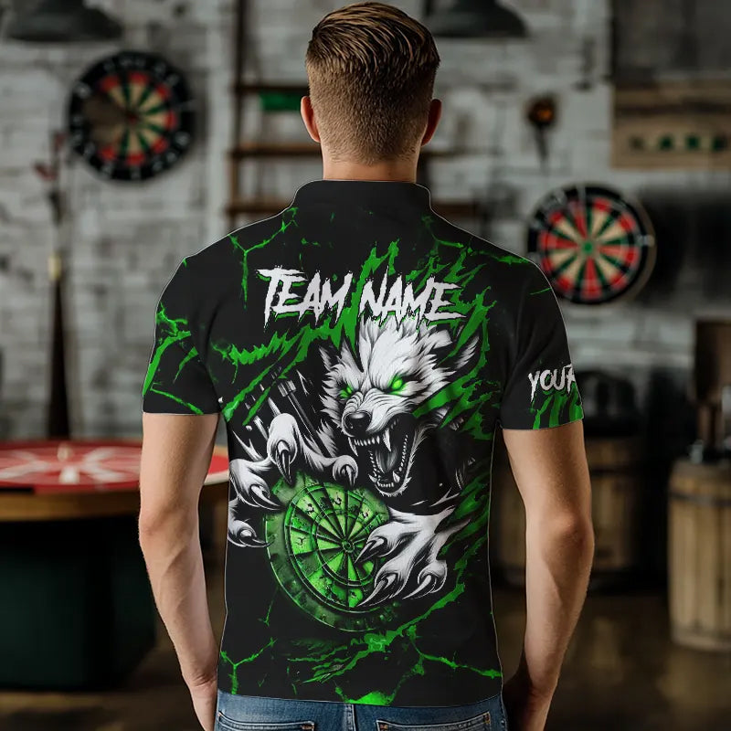 Personalized Wolf Lightning Darts and Custom Dart Darts |Green
