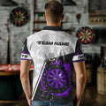 Personalized Purple Break Glass Dartboard Fire, Custom Dart Dart