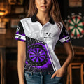 Personalized Purple Break Glass Dartboard Fire, Custom Dart Dart