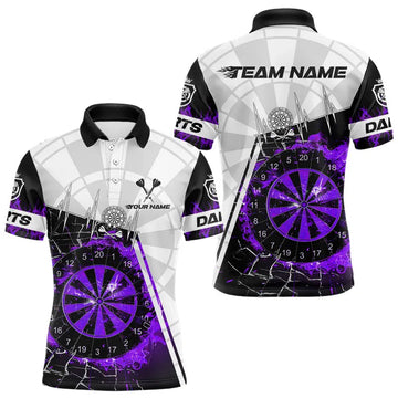 Personalized Purple Break Glass Dartboard Fire, Custom Dart Dart