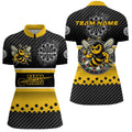 Yellow Black Darts Bee Custom Name Darts, Funny Darts Apparel, Best Darts Gifts