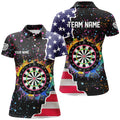Grunge Colorful Darts Board US Flag Darts Custom Patriotic Darts Team