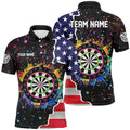 Grunge Colorful Darts Board US Flag Darts Custom Patriotic Darts Team