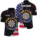 Grunge Colorful Darts Board US Flag Darts Custom Patriotic Darts Team