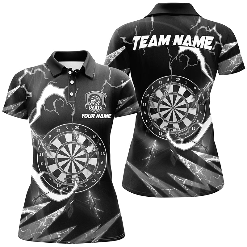 Personalized Thunder Lighting Black Dart Custom Dart League Outfit Dart