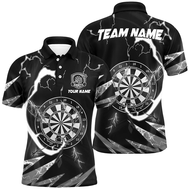Personalized Thunder Lighting Black Dart Custom Dart League Outfit Dart