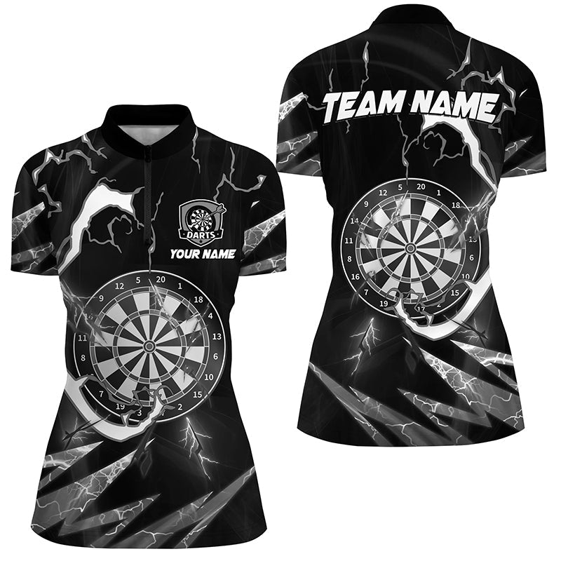 Personalized Thunder Lighting Black Dart Custom Dart League Outfit Dart