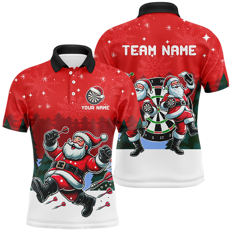 Funny Santa Playing Darts Red Christmas Dart Custom Christmas Darts Gifts Outfit
