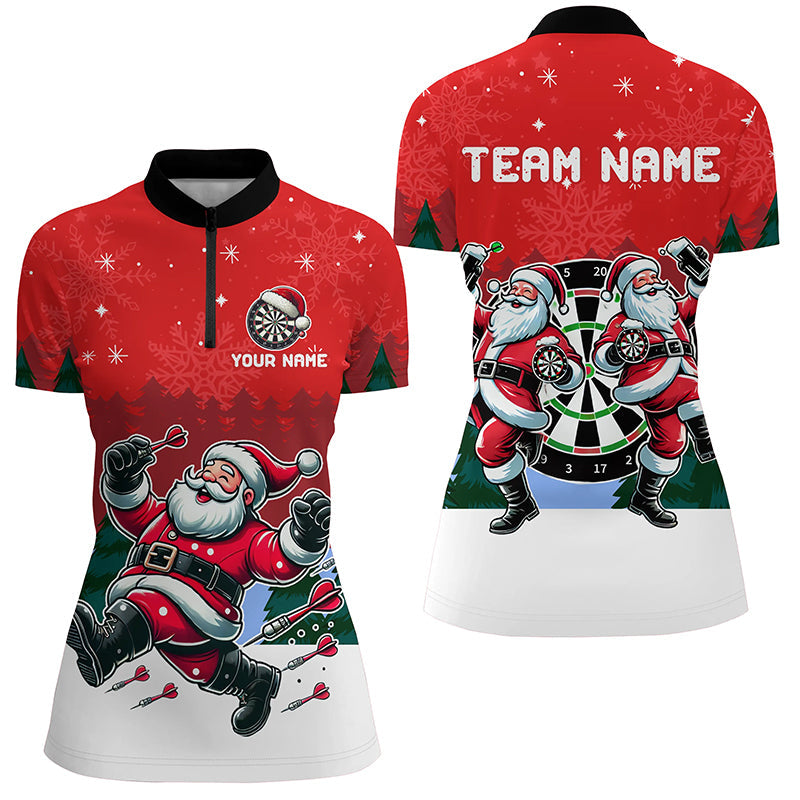Funny Santa Playing Darts Red Christmas Dart Custom Christmas Darts Gifts Outfit