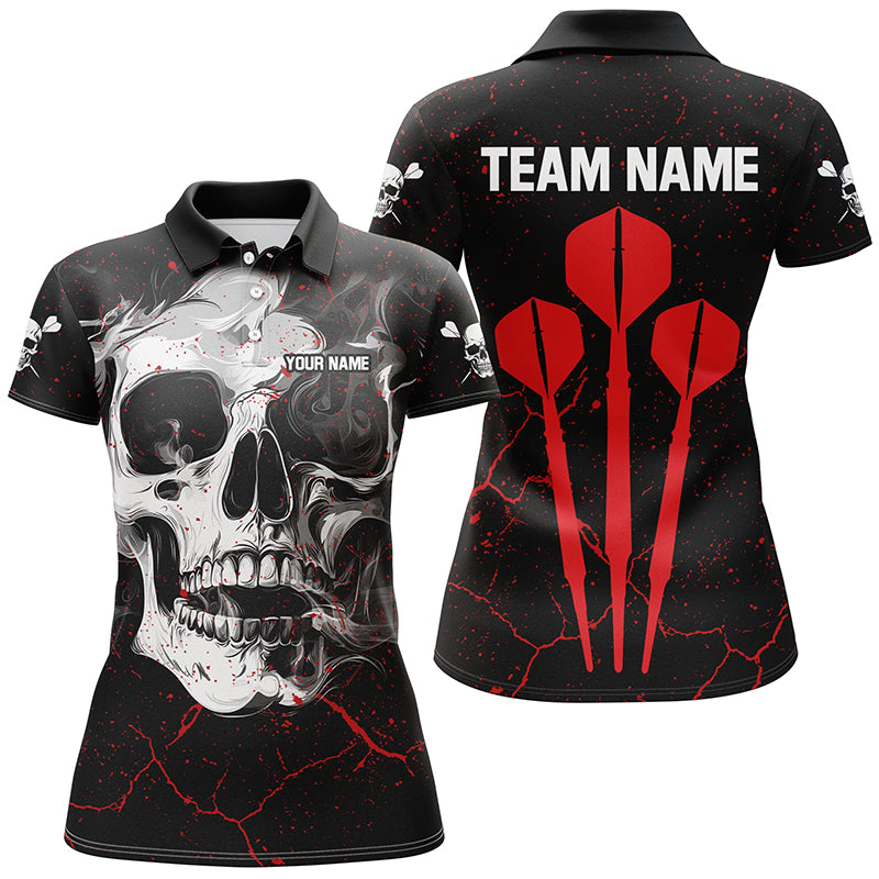 Personalized Large Darts Arrow Smoke Skull Dart, Scary Darts Team | Red