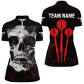 Personalized Large Darts Arrow Smoke Skull Dart, Scary Darts Team | Red