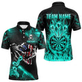 Fire Flame Darts Board American Flag Skull Dart Custom Darts Team |Turquoise
