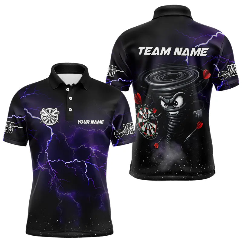 Personalized Thunder Lightning Funny Storm Custom Dart, Cool Purple Dart Team