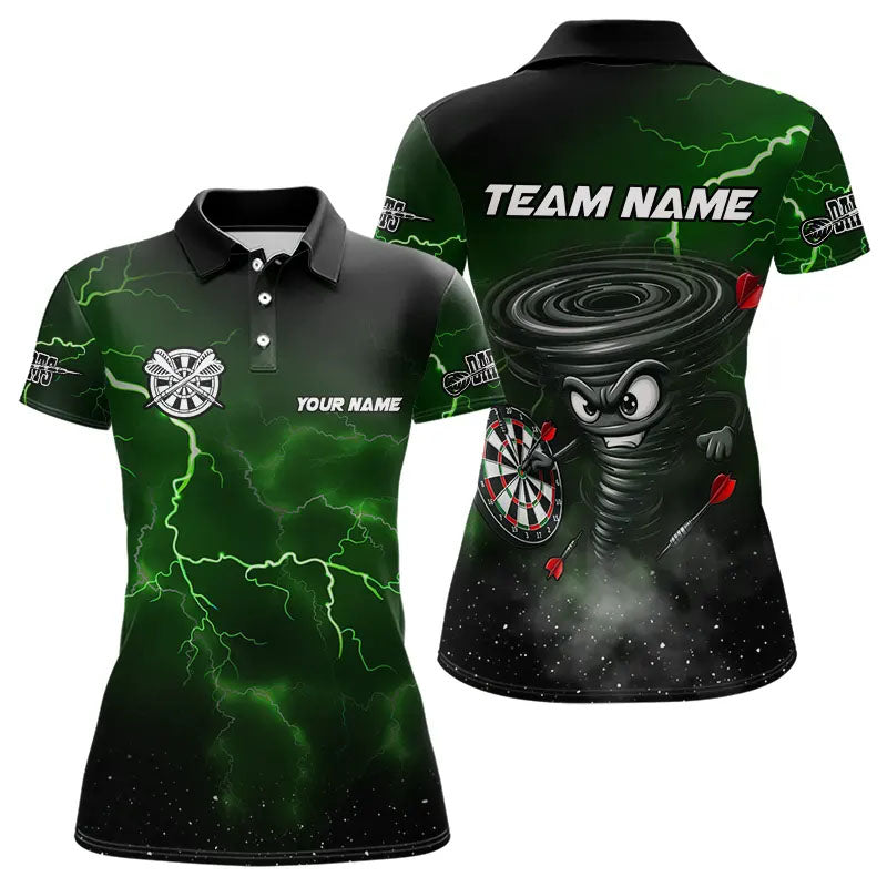 Personalized Thunder Lightning Funny Storm Custom Dart, Cool Green Dart Team