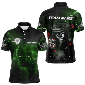 Personalized Thunder Lightning Funny Storm Custom Dart, Cool Green Dart Team
