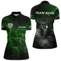 Personalized Thunder Lightning Funny Storm Custom Dart, Cool Green Dart Team