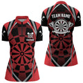 Personalized Black And Red Dartboard Pattern Dart Custom Dart Team Uniform