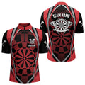 Personalized Black And Red Dartboard Pattern Dart Custom Dart Team Uniform
