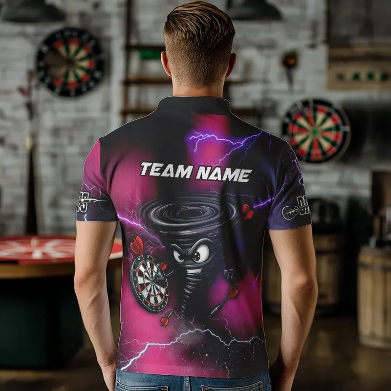 Personalized Pink Thunder Lightning Tornado Custom Funny Dart, Cool Dart Team