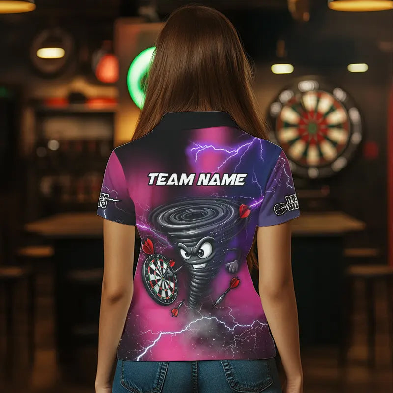 Personalized Pink Thunder Lightning Tornado Custom Funny Dart, Cool Dart Team